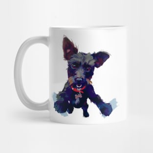 Smiling Terrier (Orange) Mug